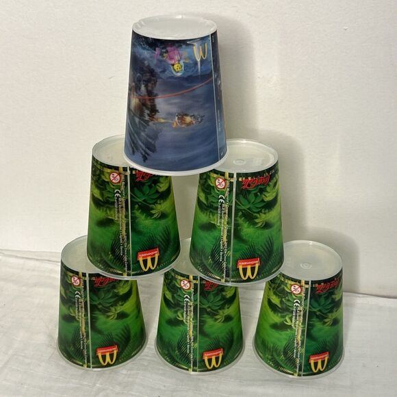 Vtg Walt Disney Jungle Book lego Movie 2003 McDonalds Holographic Cups lot of 11 - Picture 6 of 14